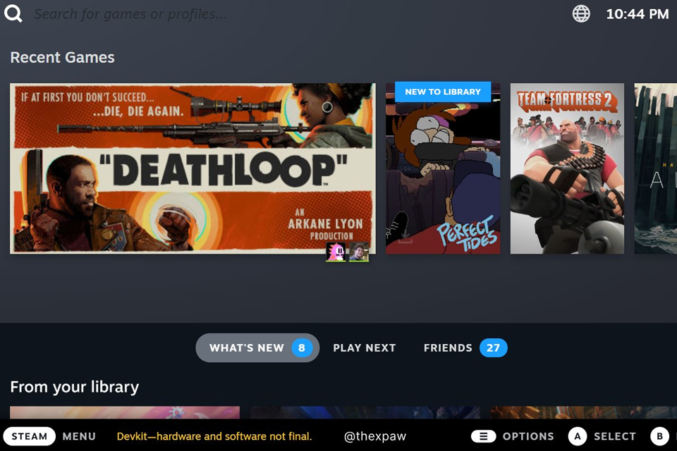 Imagem de: SteamOS 3 vazou na internet, veja agora o visual da Steam Deck UI