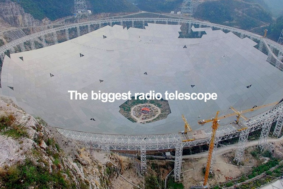 Imagem de Telescópio chinês gigantesco que vai buscar vida alienígena está finalizado no tecmundo