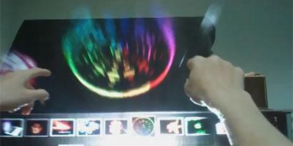 Imagem de DisplAir: fumaça touchscreen ou holografia tátil? no site TecMundo