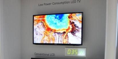 Imagem de Samsung exibe televisores LED com consumo reduzido no site TecMundo