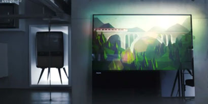 Imagem de Nova smart TV da Philips não precisa de estante ou parafusos na parede no site TecMundo