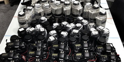 Imagem de US$ 425 mil é quanto valem estas câmeras e lentes juntas no site TecMundo
