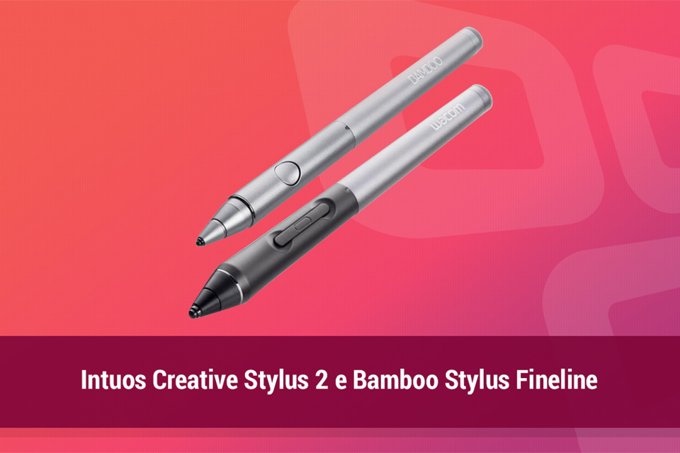 Imagem de Análise: canetas Intuos Creative Stylus 2 e Bamboo Stylus Fineline no site TecMundo