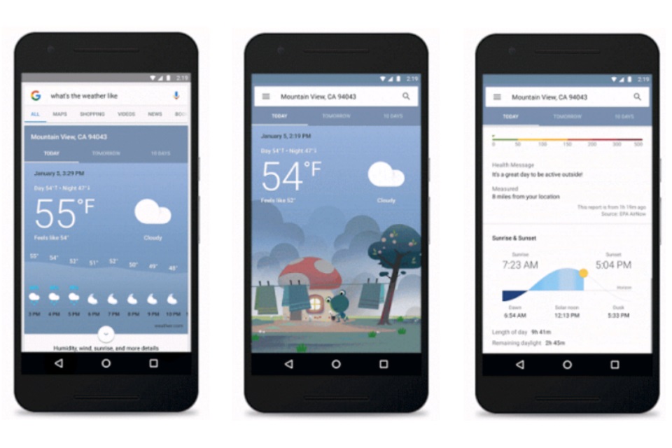 Imagem de Previsão do tempo no Google Now ganha visual novo e mais informações no tecmundo