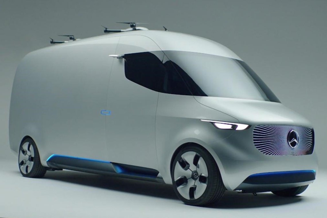 Imagem de Van conceito da Mercedes conta com drones para auxiliar nas entregas no tecmundo
