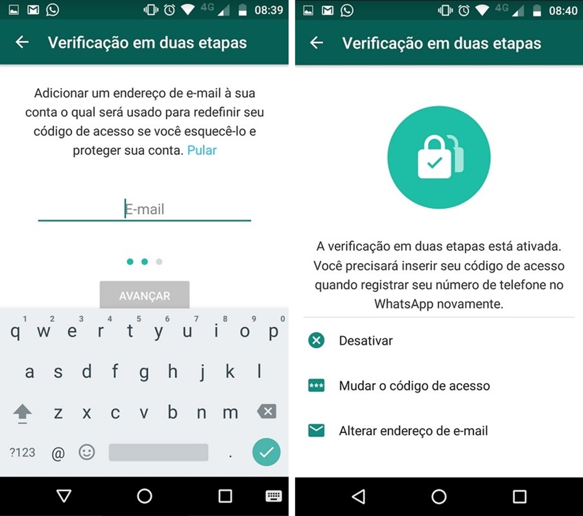 Whatsapp Agora Tem Verificação Em Duas Etapas No Celular Veja Como Ativar Tecmundo 0013