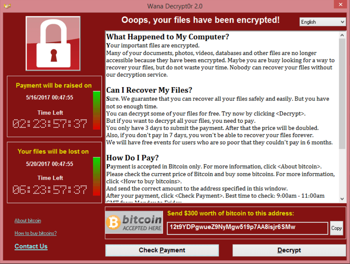 Imagem de WannaCry, o ransomware que fez o mundo chorar na sexta-feira (12) no tecmundo