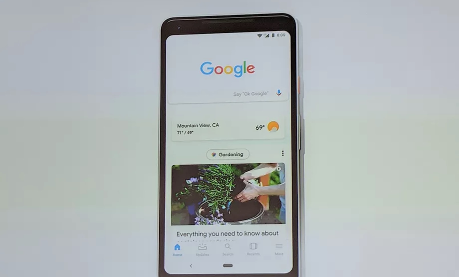 Imagem de De cara nova, Google muda página inicial no Search mobile no tecmundo